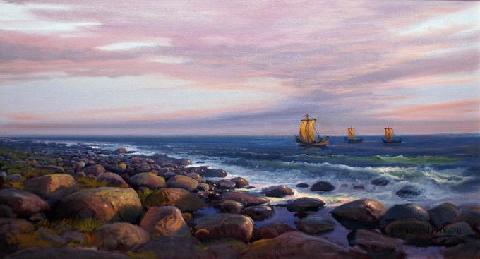For ca 1200 år sidan segla Osebergskipet forbi Jæren på veg til Vestfold.